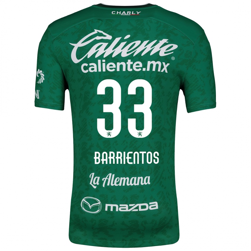 Bambino Maglia Yashira Barrientos #33 Verde Bianco Kit Gara Home 2024/25 Maglietta