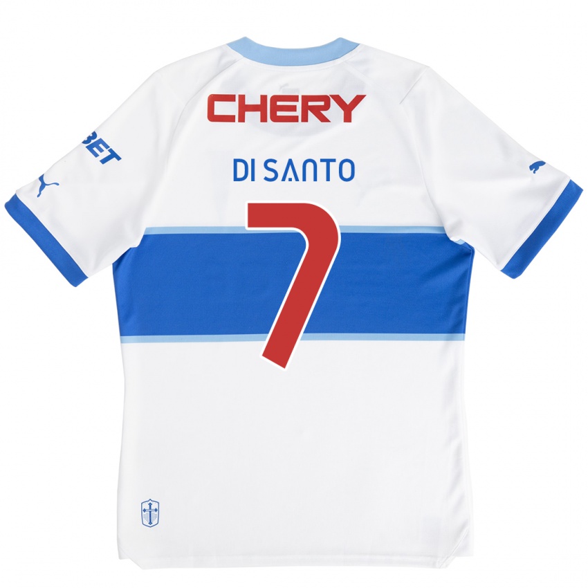 Bambino Maglia Franco Di Santo #7 Bianco Blu Kit Gara Home 2024/25 Maglietta