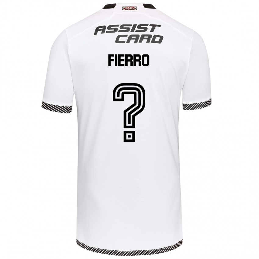 Bambino Maglia Julio Fierro #0 Bianco Nero Kit Gara Home 2024/25 Maglietta