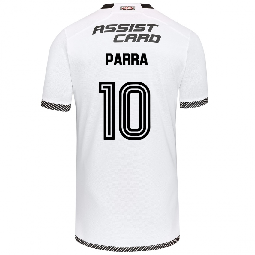 Bambino Maglia Pablo Parra #10 Bianco Nero Kit Gara Home 2024/25 Maglietta