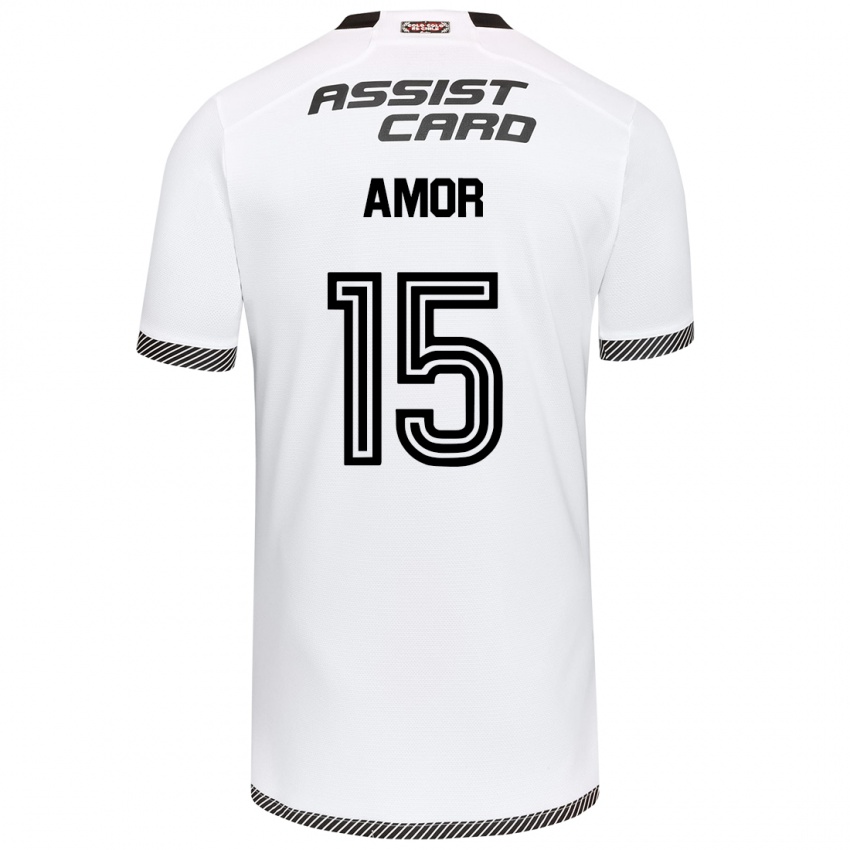 Bambino Maglia Emiliano Amor #15 Bianco Nero Kit Gara Home 2024/25 Maglietta