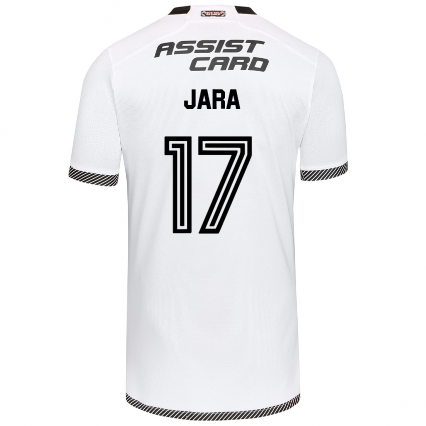 Bambino Maglia Ignacio Jara #17 Bianco Nero Kit Gara Home 2024/25 Maglietta