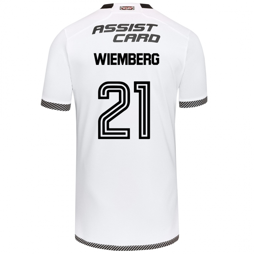 Bambino Maglia Erick Wiemberg #21 Bianco Nero Kit Gara Home 2024/25 Maglietta