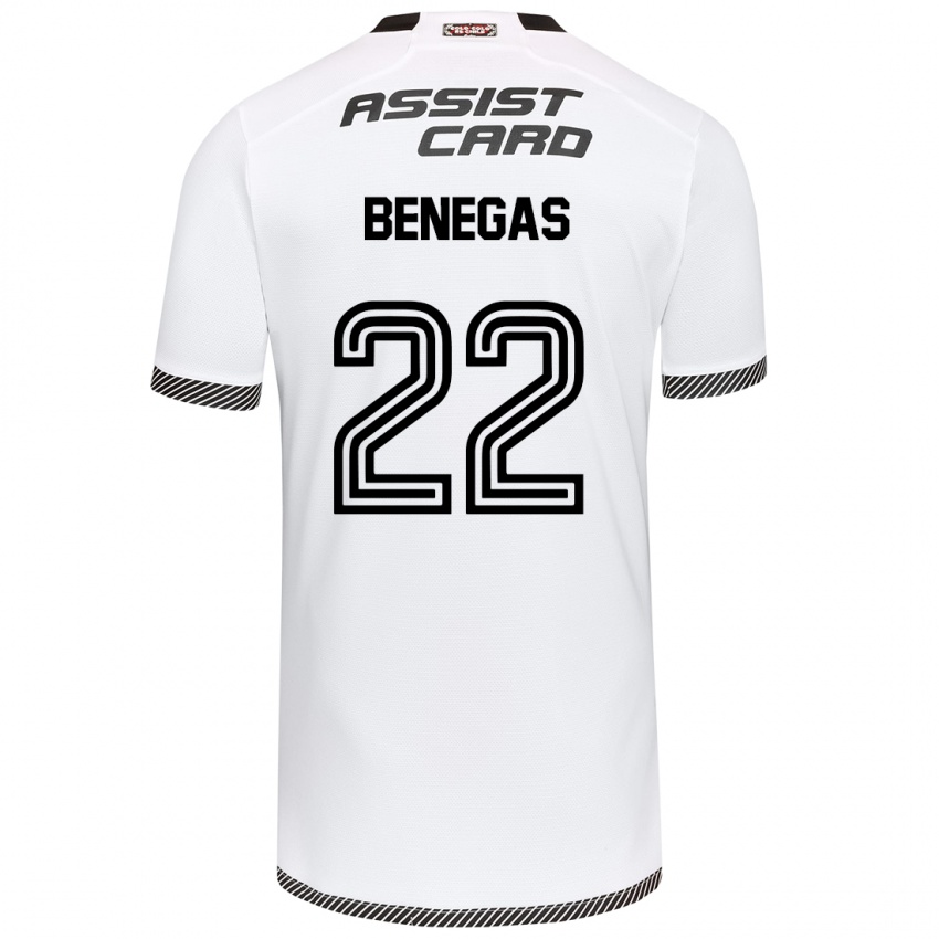 Bambino Maglia Leandro Benegas #22 Bianco Nero Kit Gara Home 2024/25 Maglietta