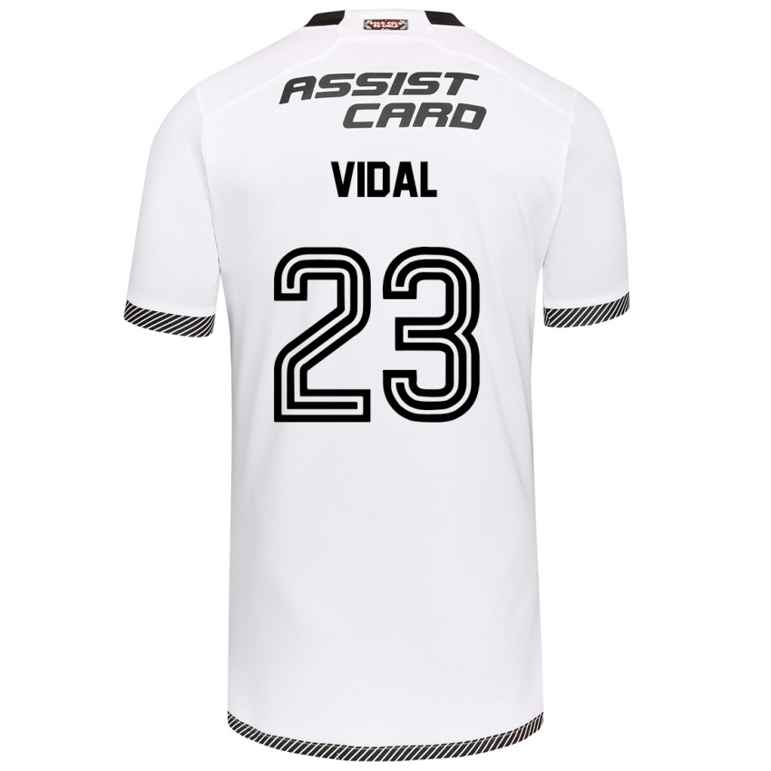 Bambino Maglia Arturo Vidal #23 Bianco Nero Kit Gara Home 2024/25 Maglietta