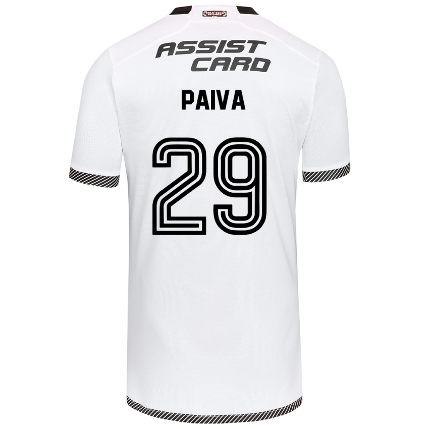 Bambino Maglia Guillermo Paiva #29 Bianco Nero Kit Gara Home 2024/25 Maglietta