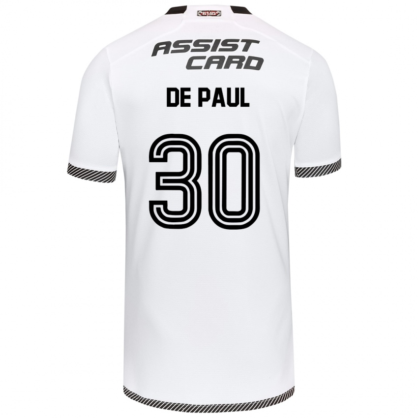 Bambino Maglia Fernando De Paul #30 Bianco Nero Kit Gara Home 2024/25 Maglietta