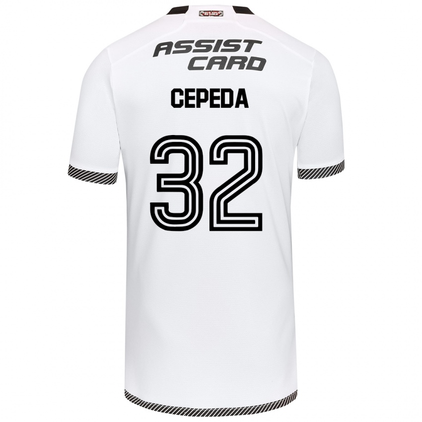 Bambino Maglia Lucas Cepeda #32 Bianco Nero Kit Gara Home 2024/25 Maglietta