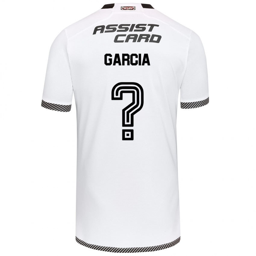 Bambino Maglia Francisco García #0 Bianco Nero Kit Gara Home 2024/25 Maglietta