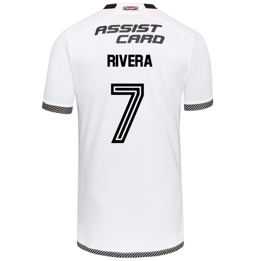 Bambino Maglia Francisco Rivera #7 Bianco Nero Kit Gara Home 2024/25 Maglietta