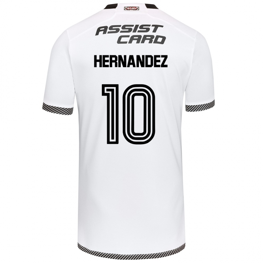 Bambino Maglia Leandro Hernández #10 Bianco Nero Kit Gara Home 2024/25 Maglietta