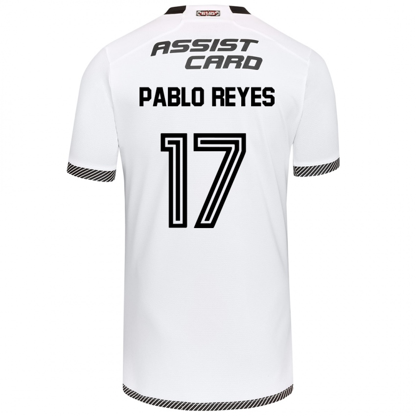 Bambino Maglia Juan Pablo Reyes #17 Bianco Nero Kit Gara Home 2024/25 Maglietta