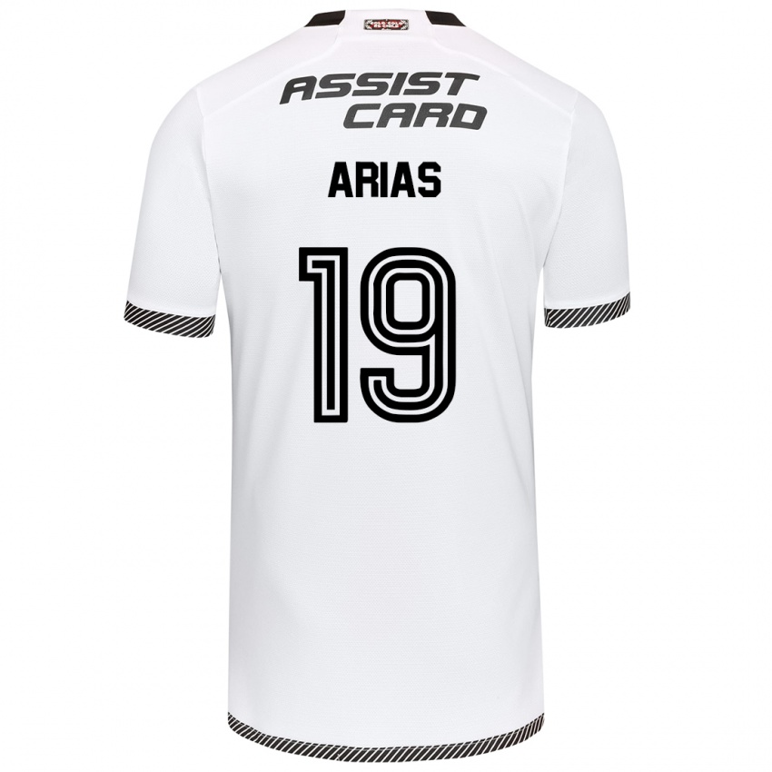 Bambino Maglia Bastián Arias #19 Bianco Nero Kit Gara Home 2024/25 Maglietta