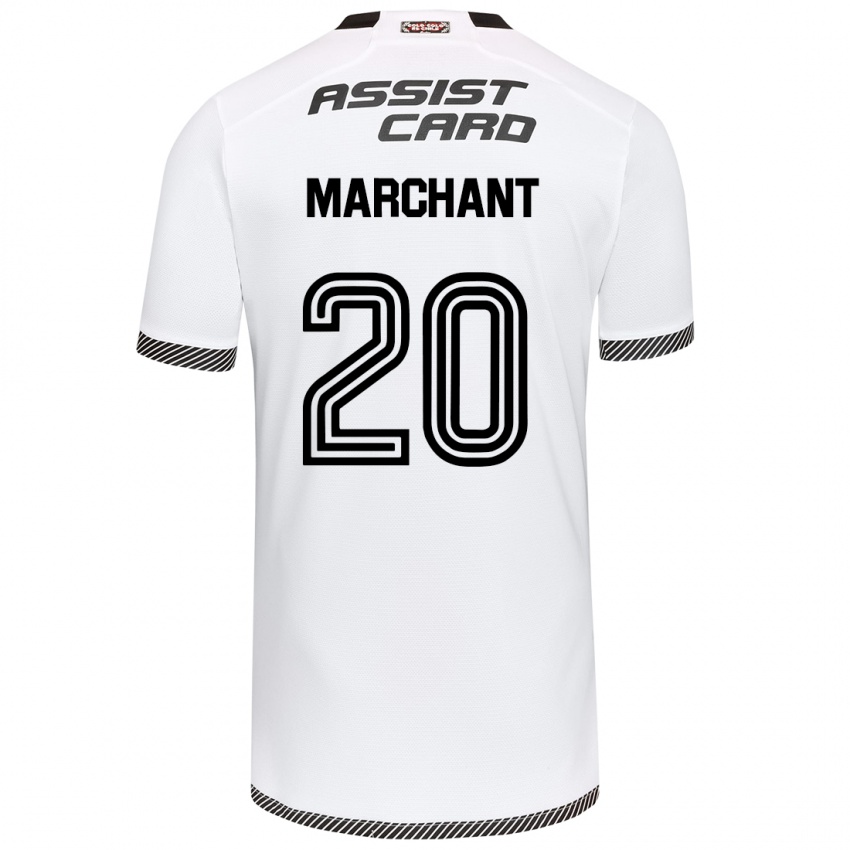 Bambino Maglia Francisco Marchant #20 Bianco Nero Kit Gara Home 2024/25 Maglietta