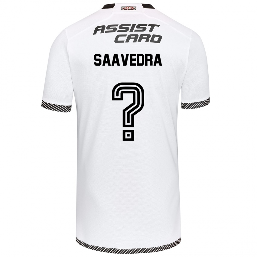 Bambino Maglia Danilo Saavedra #0 Bianco Nero Kit Gara Home 2024/25 Maglietta