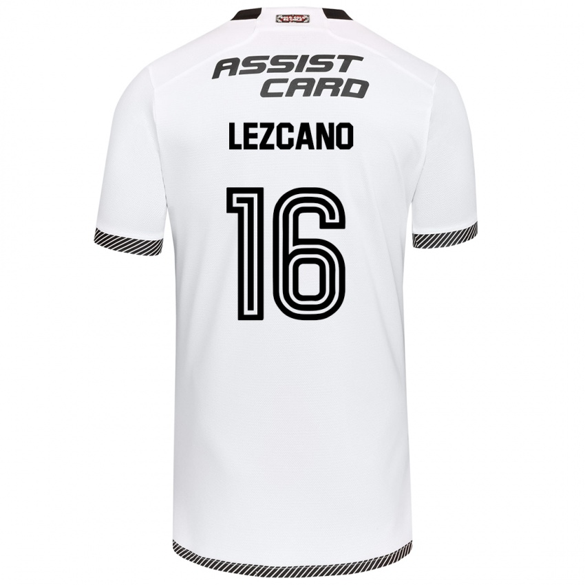 Bambino Maglia Darío Lezcano #16 Bianco Nero Kit Gara Home 2024/25 Maglietta