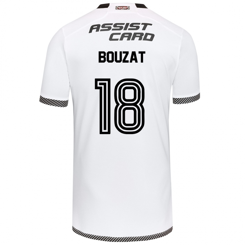 Bambino Maglia Agustín Bouzat #18 Bianco Nero Kit Gara Home 2024/25 Maglietta