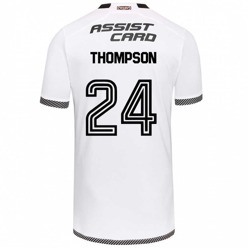 Bambino Maglia Jordhy Thompson #24 Bianco Nero Kit Gara Home 2024/25 Maglietta