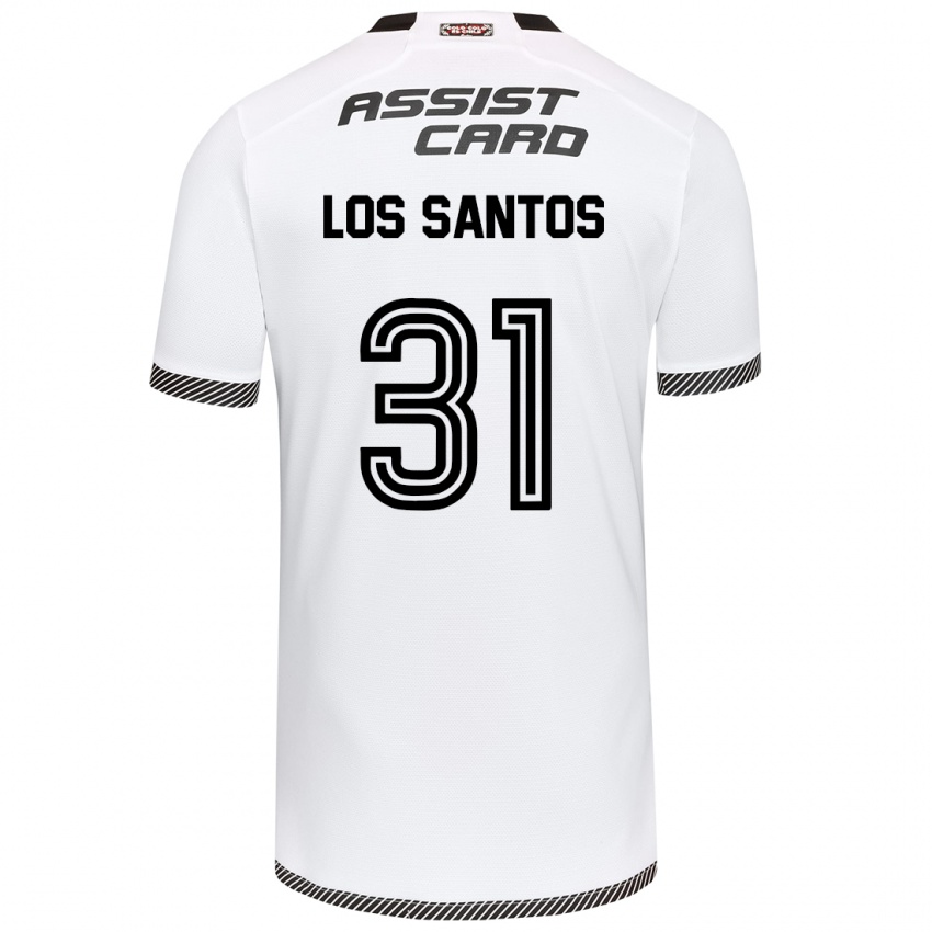 Bambino Maglia Matías De Los Santos #31 Bianco Nero Kit Gara Home 2024/25 Maglietta