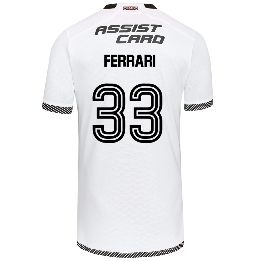 Bambino Maglia Matías Ferrari #33 Bianco Nero Kit Gara Home 2024/25 Maglietta