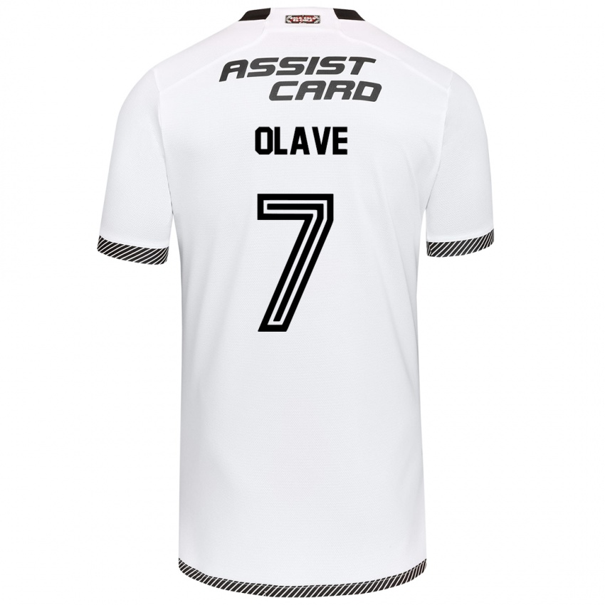 Bambino Maglia Isidora Olave #7 Bianco Nero Kit Gara Home 2024/25 Maglietta