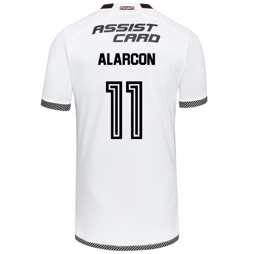 Bambino Maglia Antonia Alarcón #11 Bianco Nero Kit Gara Home 2024/25 Maglietta