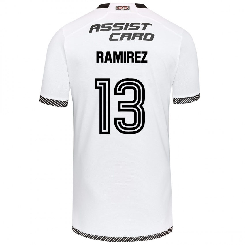 Bambino Maglia Fernanda Ramírez #13 Bianco Nero Kit Gara Home 2024/25 Maglietta