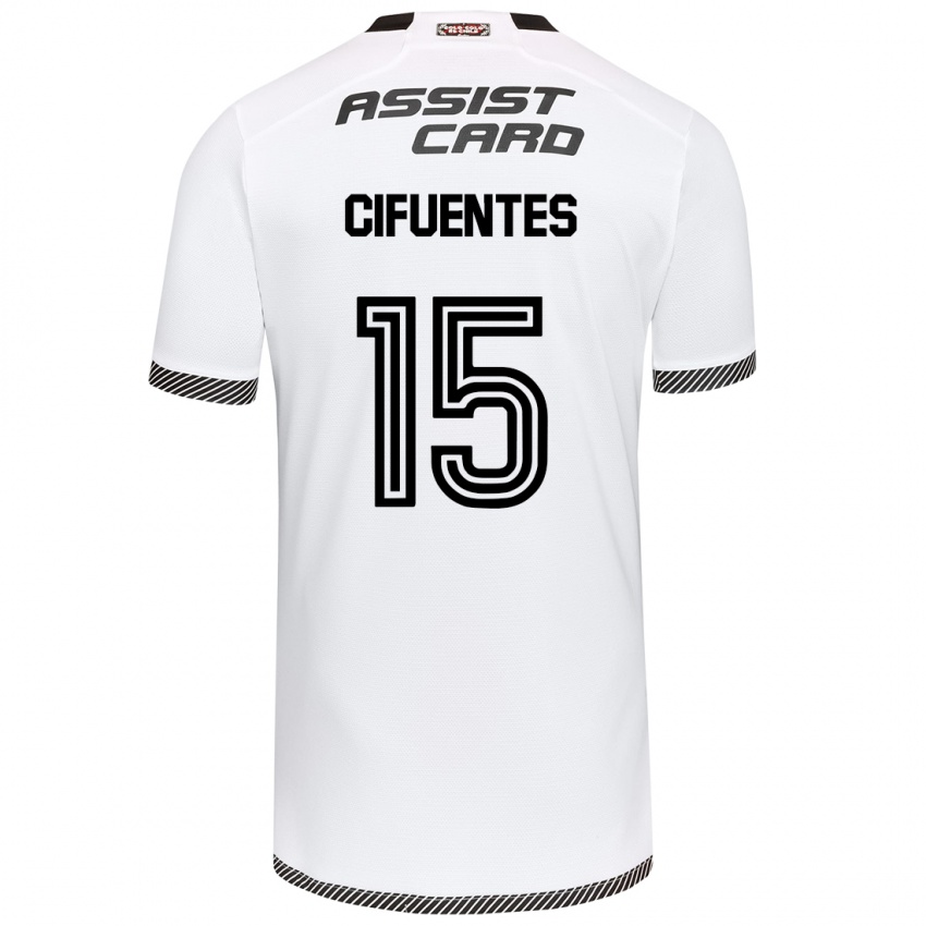 Bambino Maglia Anaís Cifuentes #15 Bianco Nero Kit Gara Home 2024/25 Maglietta