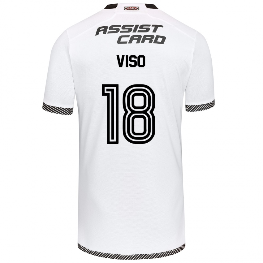 Bambino Maglia Ysaura Viso #18 Bianco Nero Kit Gara Home 2024/25 Maglietta