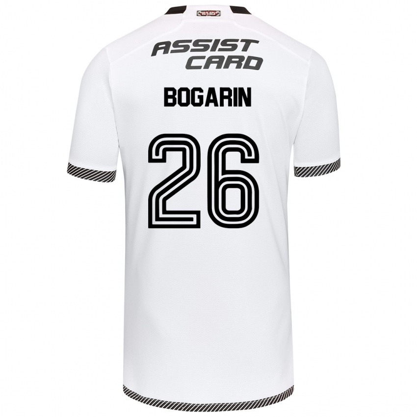 Bambino Maglia Dahiana Bogarín #26 Bianco Nero Kit Gara Home 2024/25 Maglietta