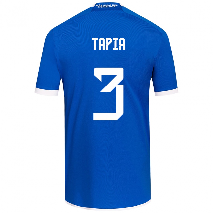 Bambino Maglia Ignacio Tapia #3 Blu Bianco Kit Gara Home 2024/25 Maglietta