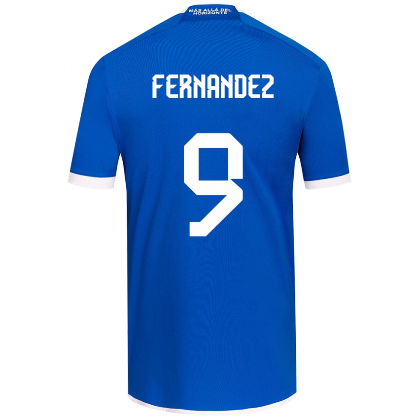 Bambino Maglia Leandro Fernández #9 Blu Bianco Kit Gara Home 2024/25 Maglietta