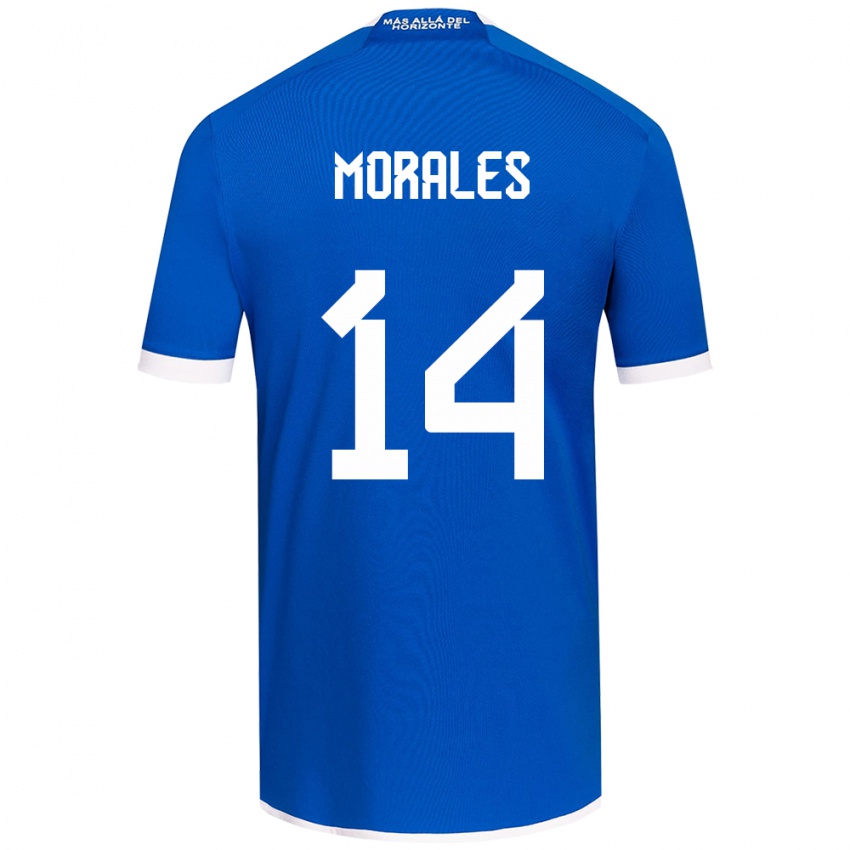 Bambino Maglia Marcelo Morales #14 Blu Bianco Kit Gara Home 2024/25 Maglietta