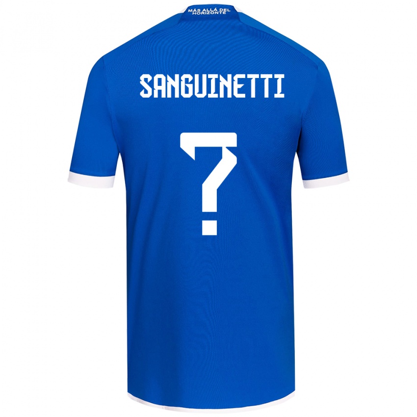 Bambino Maglia Fernando Osorio Sanguinetti #0 Blu Bianco Kit Gara Home 2024/25 Maglietta