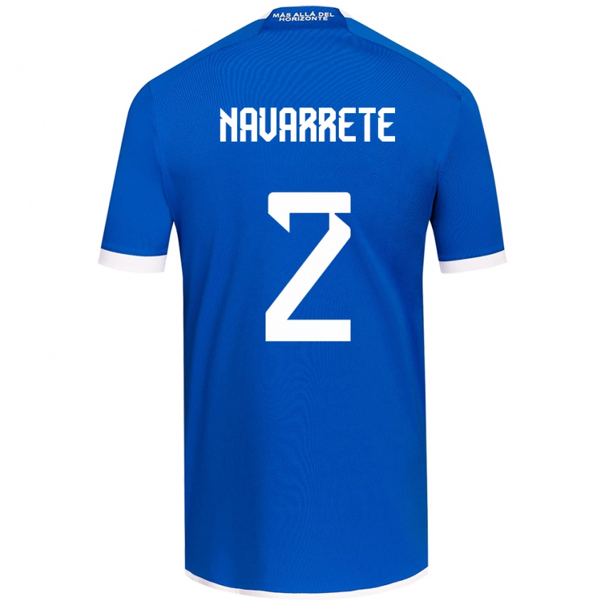 Bambino Maglia Daniel Navarrete #2 Blu Bianco Kit Gara Home 2024/25 Maglietta