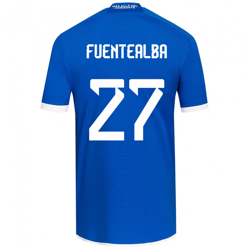 Bambino Maglia Jeison Fuentealba #27 Blu Bianco Kit Gara Home 2024/25 Maglietta