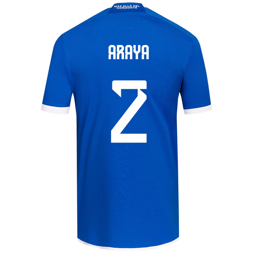 Bambino Maglia Fernanda Araya #2 Blu Bianco Kit Gara Home 2024/25 Maglietta