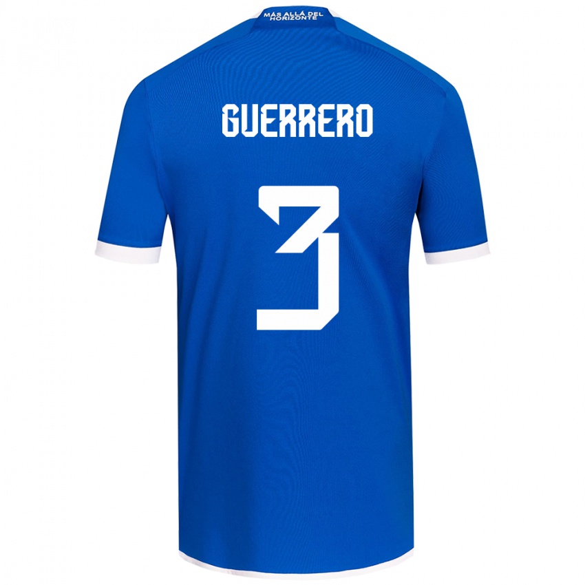 Bambino Maglia Carla Guerrero #3 Blu Bianco Kit Gara Home 2024/25 Maglietta