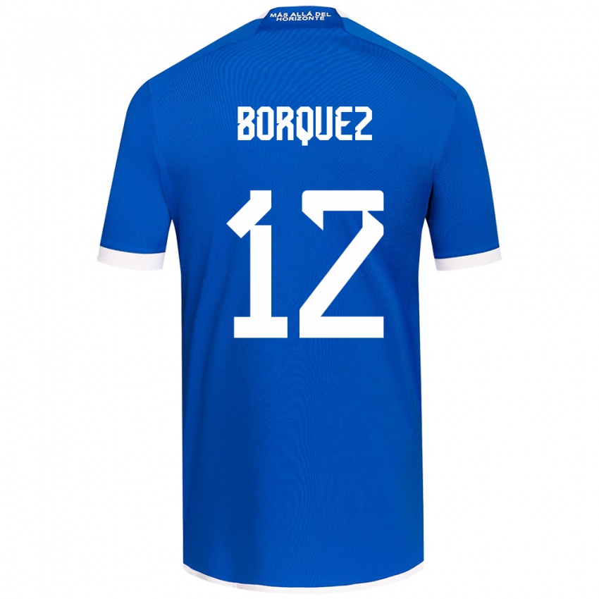 Bambino Maglia Gabriela Bórquez #12 Blu Bianco Kit Gara Home 2024/25 Maglietta