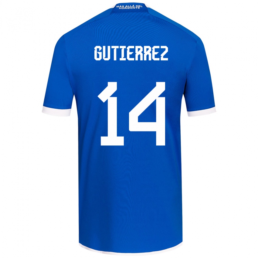 Bambino Maglia Ana Gutiérrez #14 Blu Bianco Kit Gara Home 2024/25 Maglietta