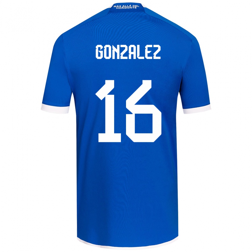 Bambino Maglia Monserratt González #16 Blu Bianco Kit Gara Home 2024/25 Maglietta