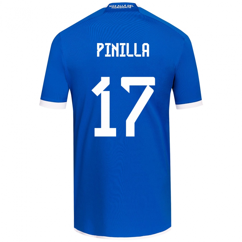 Bambino Maglia Fernanda Pinilla #17 Blu Bianco Kit Gara Home 2024/25 Maglietta