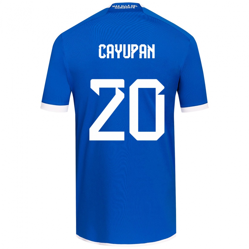 Bambino Maglia Natalia Cayupán #20 Blu Bianco Kit Gara Home 2024/25 Maglietta