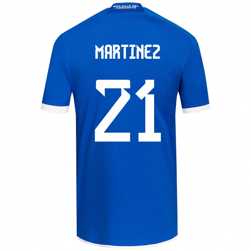 Bambino Maglia Maria Martínez #21 Blu Bianco Kit Gara Home 2024/25 Maglietta