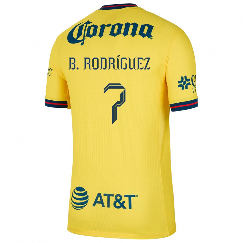 Bambino Maglia Brian Rodríguez #7 Giallo Blu Kit Gara Home 2024/25 Maglietta