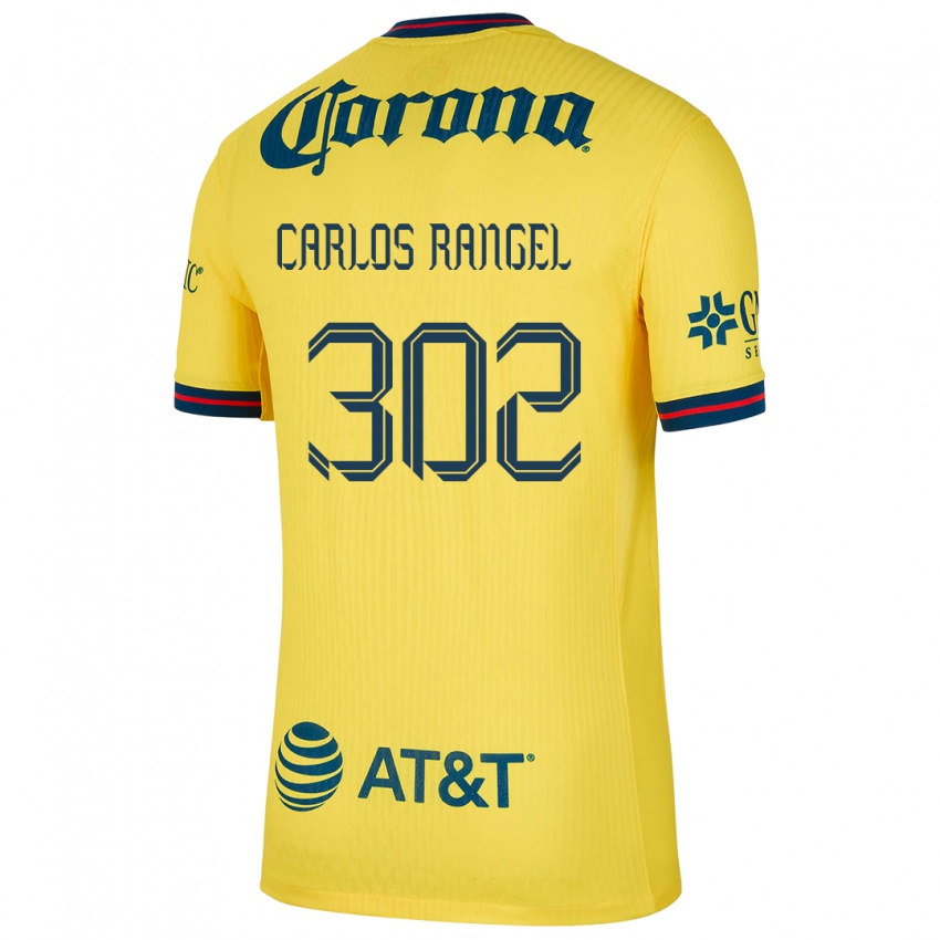 Bambino Maglia Juan Carlos Rangel #302 Giallo Blu Kit Gara Home 2024/25 Maglietta