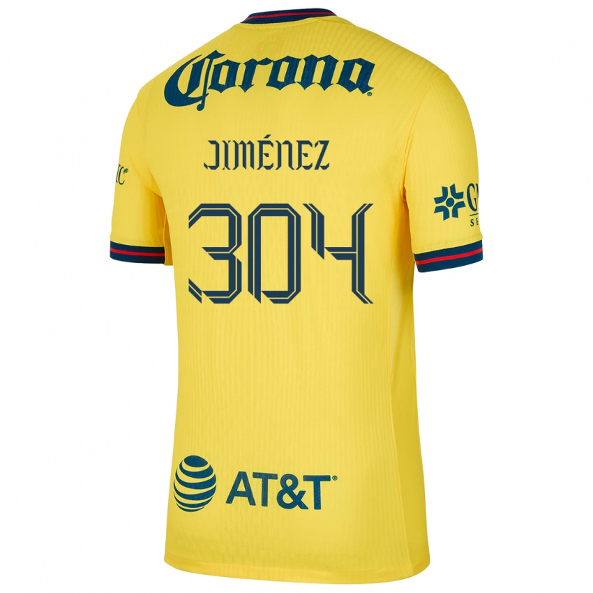 Bambino Maglia Derek Jiménez #304 Giallo Blu Kit Gara Home 2024/25 Maglietta