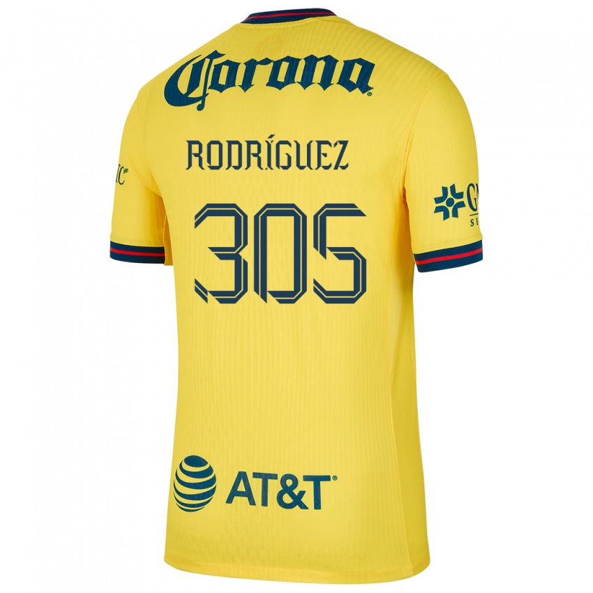 Bambino Maglia Bryan Rodríguez #305 Giallo Blu Kit Gara Home 2024/25 Maglietta