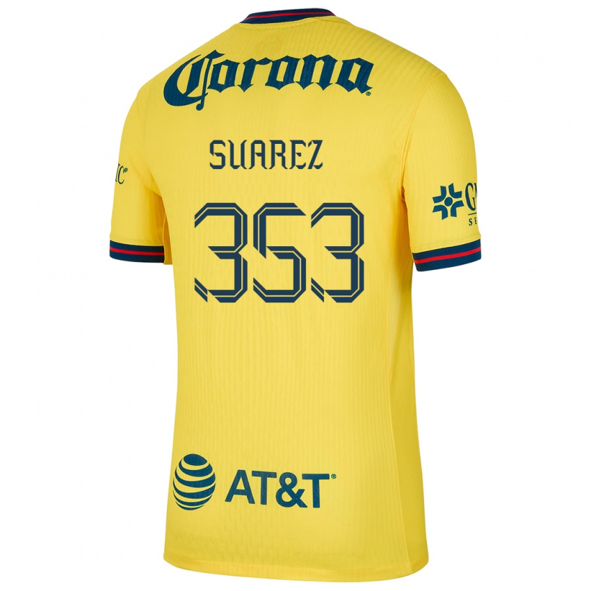 Bambino Maglia Irwin Suarez #353 Giallo Blu Kit Gara Home 2024/25 Maglietta