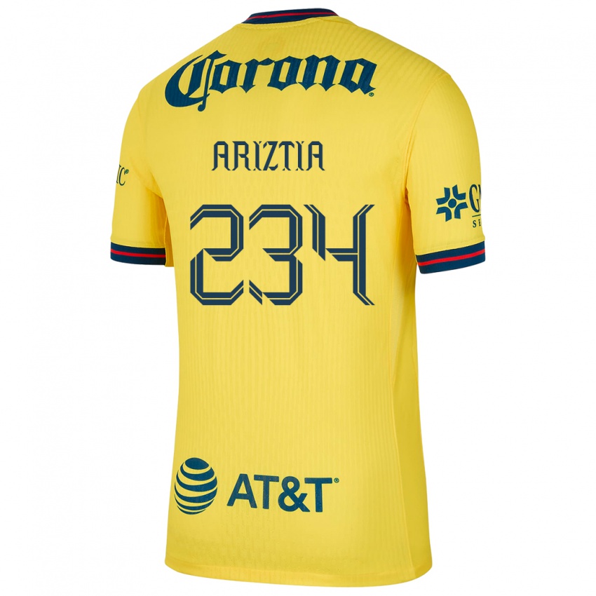 Bambino Maglia Íñigo Ariztia #234 Giallo Blu Kit Gara Home 2024/25 Maglietta